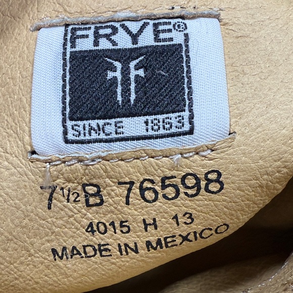 Frye Veronica Brown Calf Hair Leather Slouch Tall Boots S-484 Sz 7.5 - Picture 6 of 10